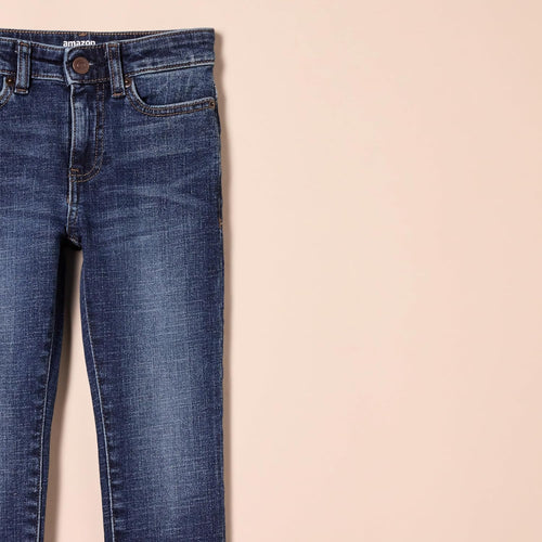 Boys' Slim Fit Stretch Denim Straight Leg Jeans