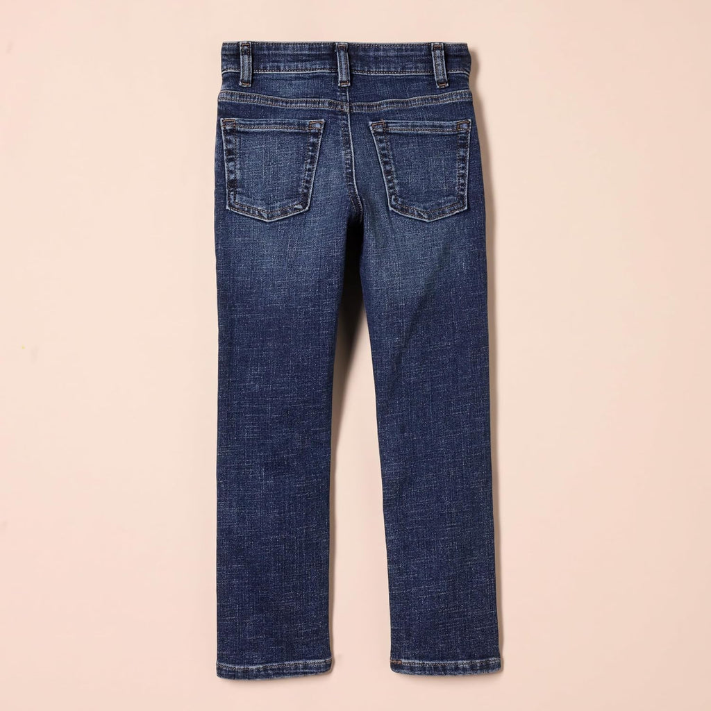 Boys' Slim Fit Stretch Denim Straight Leg Jeans