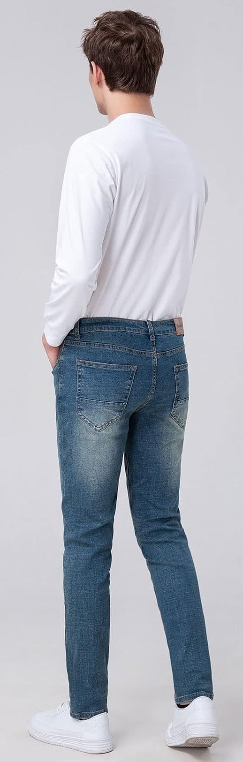 Men’S Slim Fit Jeans Tapered Jeans