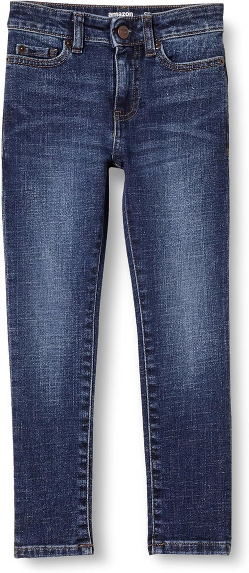 Boys' Slim Fit Stretch Denim Straight Leg Jeans